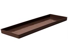 Miska pod truhlík hladká - hnědá 60 cm
