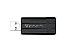 VERBATIM 8GB USB Flash 2.0 PinStripe Bk 