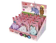 EMOS LED silikonová klíčenka - zvířátka, 12 ks, display box
