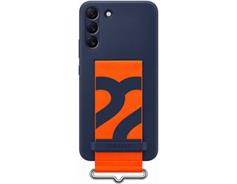 Samsung Silicone Cover Strap S22+ Navy 
