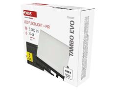 EMOS Lighting LED reflektor TAMBO EVO se senzorem pohybu, 30 W, 3000 lm, IP65, černý