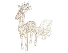 EMOS LED sobí spřežení, 47 cm, 3x AA, vnitřní, teplá bílá, časovač