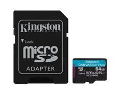 Kingston MicroSDXC 64GB U3 V30 70MB/W 