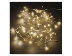 EMOS LED girlanda – kamínky, 1,2 m, 3x AA, vnitřní, teplá bílá, časovač