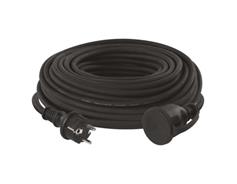 EMOS Venkovní prodlužovací kabel 30 m / 1 zásuvka / černý / guma-neopren / 230 V / 1,5 mm2