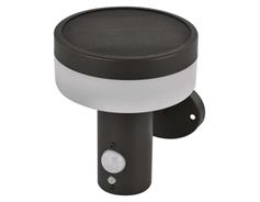 EMOS LED zahradní solární nástěnné svítidlo TERION, čidlo soumraku, 12,5 x 14,7 x 14,2 cm