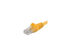 PremiumCord sputp15Y patch UTP RJ45-RJ45 level 5e, 15m, žlutý