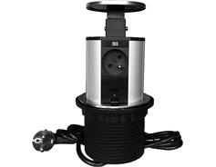 IN Výsuvná lišta 2str.,3 zásuvky + 2 USB