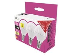 EMOS LED žárovka Classic Mini Globe / E14 / 5 W (40 W) / 470 lm / teplá bílá