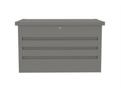 G21 Zahradní box G21 Denver 280 L, metalický šedý plechový