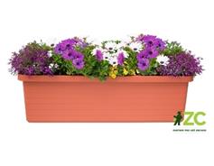 Truhlík samozavlažovací Berberis Trio - terakota 117 cm