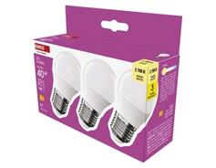 EMOS LED žárovka Classic Mini Globe / E27 / 4,2 W (40 W) / 470 lm / teplá bílá