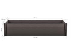 G21 Vyvýšený záhon G21 Crop 210 x 106 x 54, WPC, Eben