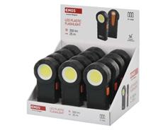 EMOS COB LED svítilna  plastová, 3× AAA