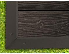 G21 Zakončovací lišta G21 Dark Wood 4,5 x 4,5 x 300 cm, mat. WPC