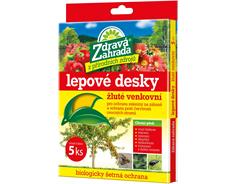 Zdravá zahrada - Lepové desky žluté (5 ks) venkovní