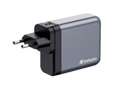 VERBATIM GaN adapt.2xUSB-C 140W/20W/USB-A 3.0 VB