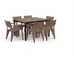 Keter Zahradní stůl Keter Porto 160 ashwood black steel