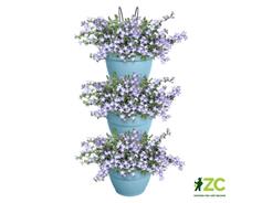 Květináč Vibia Campana Vertical Forest set/3 - vintage blue