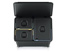 Prosperplast Odpadkový koš Prosperplast SYSTEMA 1x23l + 2x10l černý