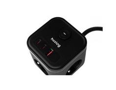 HUSLOG 20W 3x z.2xUSB-C,1xUSB,1.4m černá 