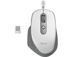 TRUST OZAA RECHARGEABLE MOUSE WHITE 