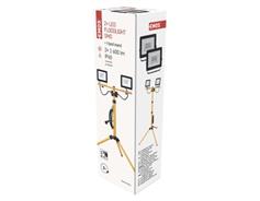 EMOS LED reflektor HOBBY SLIM, 2× 20,5W + trojnožka, žlutý, neutrální bílá