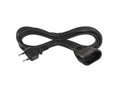 EMOS Dvoužilový pohyblivý přívod 5 m / 1 zásuvka / černý / PVC / 0,75 mm2