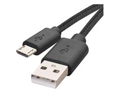 EMOS Nabíjecí a datový kabel USB-A 2.0 / micro USB-B 2.0, 2 m, černý