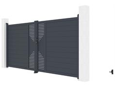 G21 Brána G21 Marion 350x173 cm dvoukřídlá, antracitová