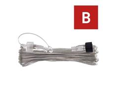 EMOS Prodlužovací kabel pro spojovací řetězy Standard transparentní, 10 m, venkovní i vnitřní