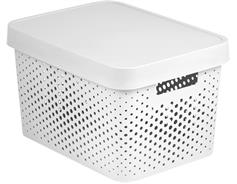 Curver Box Curver Infinity Dots 17L s víkem bílý