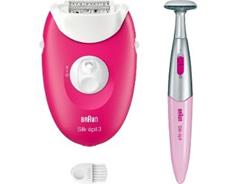 Braun SILK EPIL 3 3-202 EPILÁTOR MALINA 