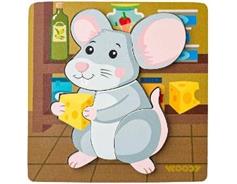Woody 102191365 Puzzle Baby - myška 