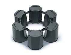 Prosperplast Podstavec Prosperplast pod sud MODULAR BASECAN SET - antracit 