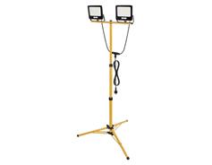 EMOS Lighting LED reflektor GLARO, 2×50W + trojnožka, černý, neutrální bílá