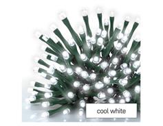 EMOS LED vánoční řetěz, 18 m, venkovní i vnitřní, studená bílá, programy