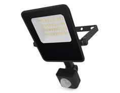 EMOS LED reflektor VISIO s pohybovým čidlem, 20 W, černý, neutrální bílá