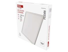 EMOS LED přisazené svítidlo FLORI čtvercové, bílé, 18W, neutrální bílá