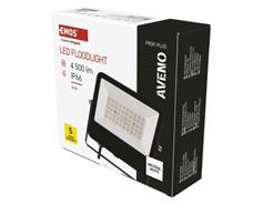 EMOS LED reflektor AVENO 30W, černý, neutrální bílá