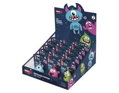EMOS LED klíčenka - příšerky se zvukem, 18 ks, display box