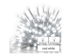 EMOS Standard LED spojovací řetěz blikající – rampouchy, 2,5 m, venkovní, studená bílá
