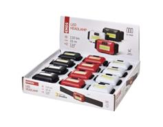 EMOS COB LED čelovka P3538, 110 lm, 3× AAA, 12 ks, display box
