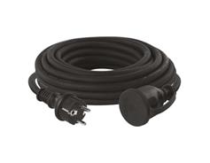 EMOS Venkovní prodlužovací kabel 10 m / 1 zásuvka / černý / guma-neopren / 230 V / 1,5 mm2