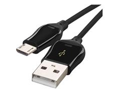 EMOS Rychlonabíjecí a datový kabel USB-A 2.0 / micro USB-B 2.0, Quick Charge, 1 m, černý