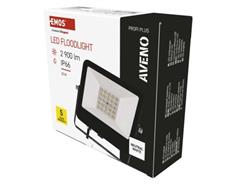 EMOS LED reflektor AVENO 20W, černý, neutrální bílá