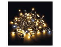 EMOS Premium LED spojovací řetěz blikající černý, 10 m, venkovní, teplá/studená bílá