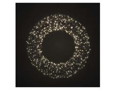 EMOS LED vánoční věnec – 480 LED, venkovní i vnitřní, teplá bílá