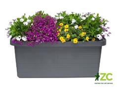 Truhlík samozavlažovací Berberis Duo - antracit 80 cm