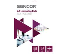 Sencor SLA FA3M250 Fólie A3 250mic 25ks 